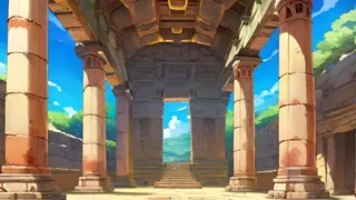 古代遺跡の儀式空間