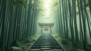 竹林の神社