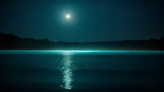 夜の水面
