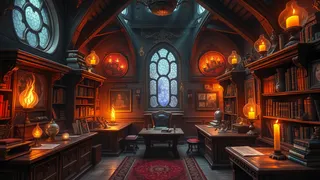 魔法使いの塔の書斎